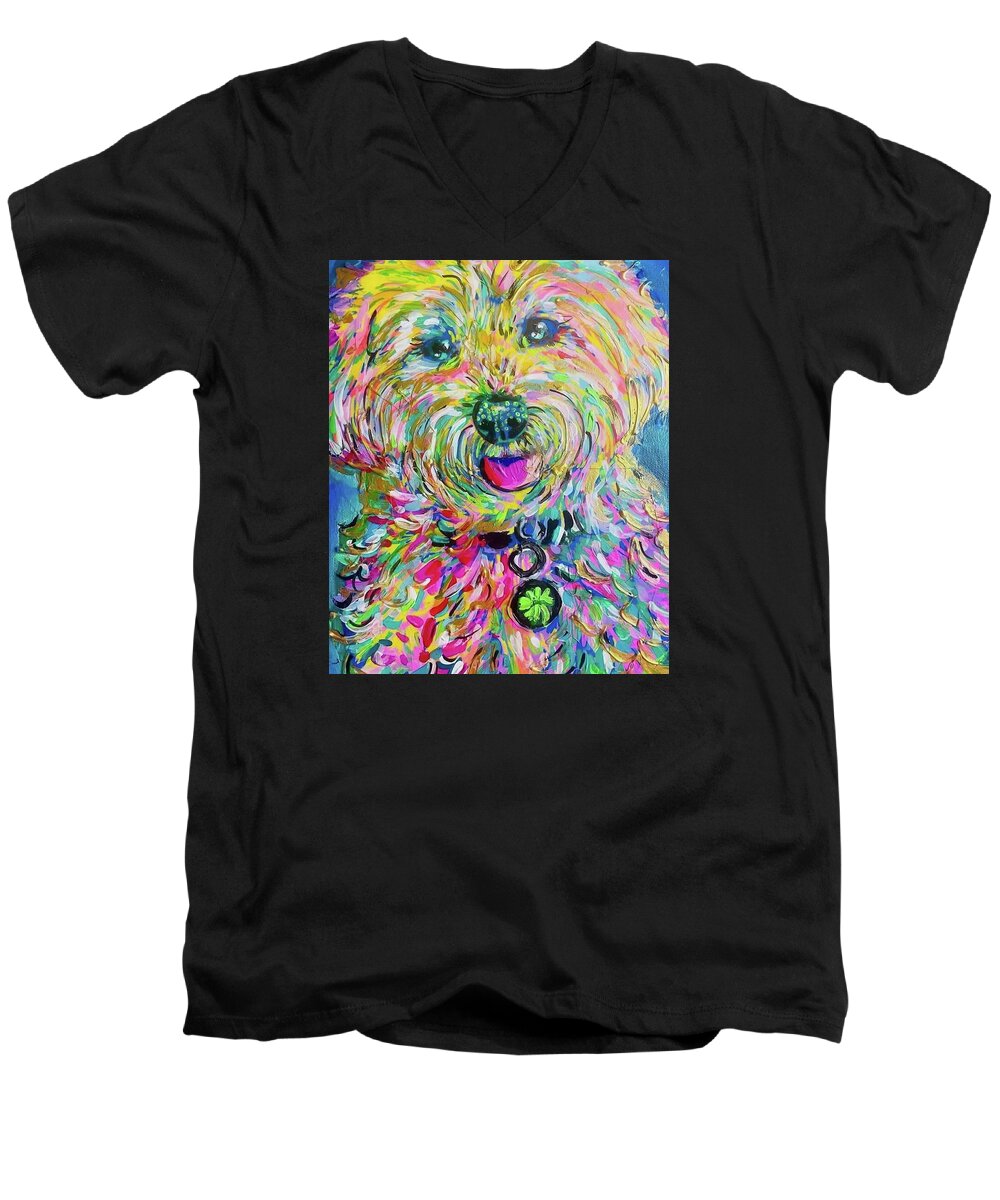Luna - Men's V-Neck T-Shirt