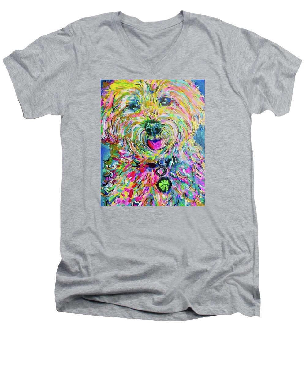 Luna - Men's V-Neck T-Shirt