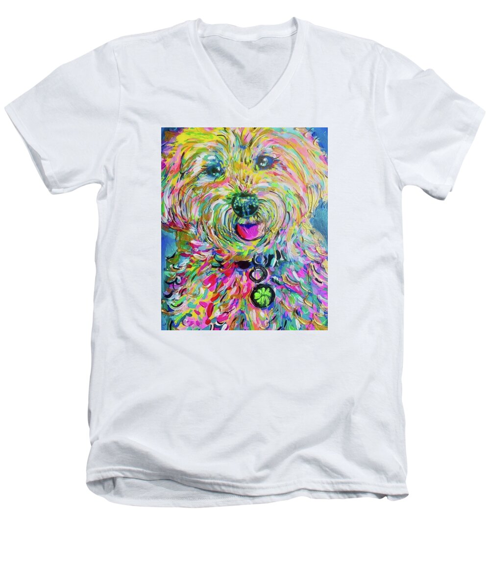 Luna - Men's V-Neck T-Shirt