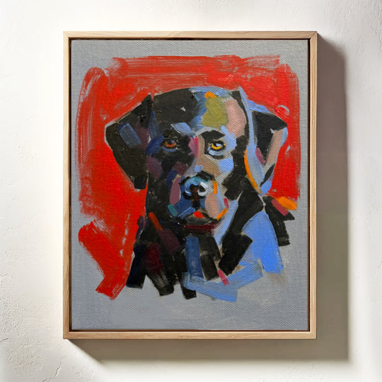 Original Artwork - Black Lab "Blackie" by Gene Dillard