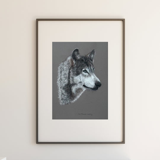 Original Artwork - Wolf "Wolfgang" by Lee Lustig