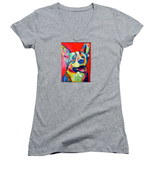 Corgi - Women's V-Neck