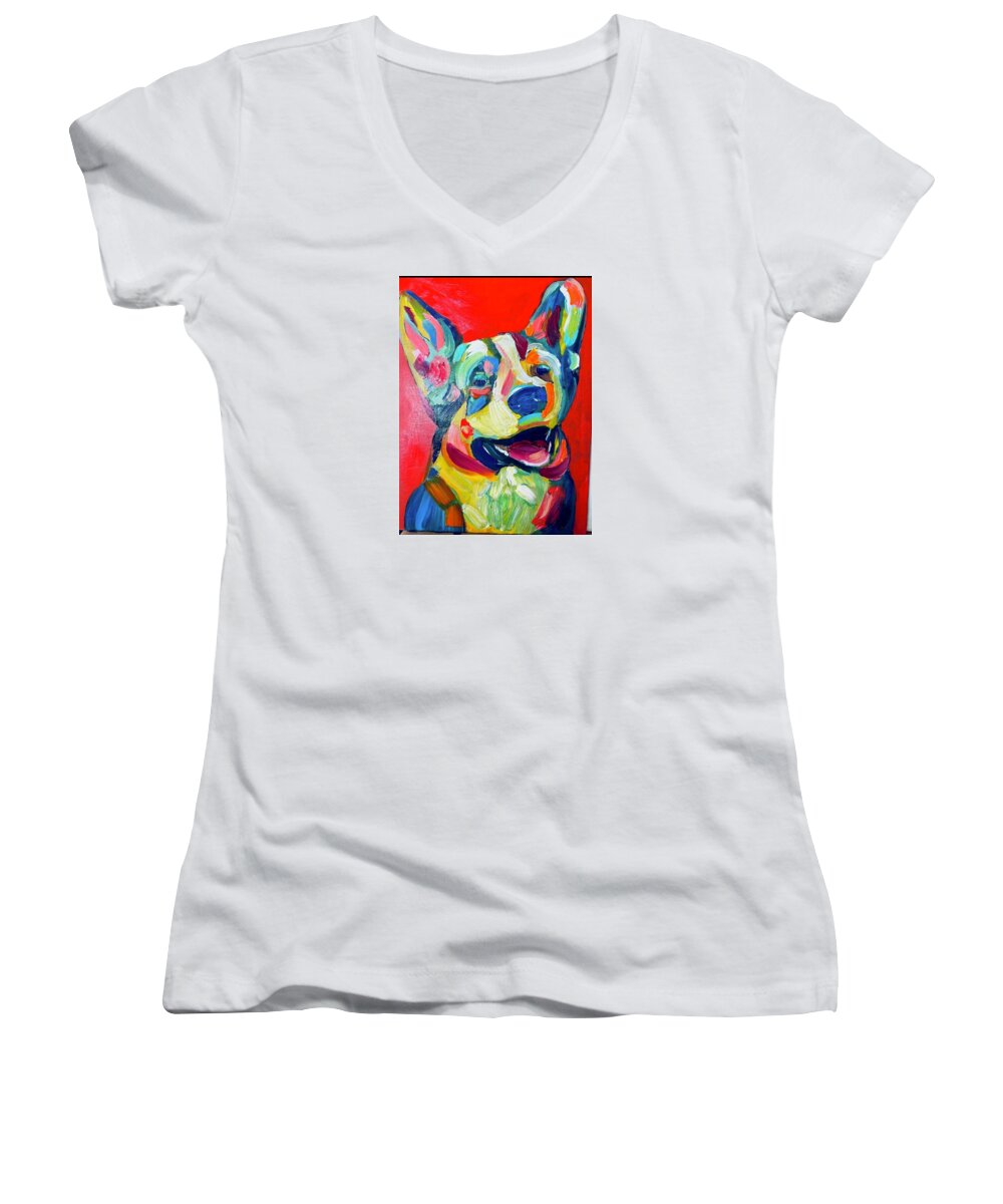 Corgi - Women's V-Neck