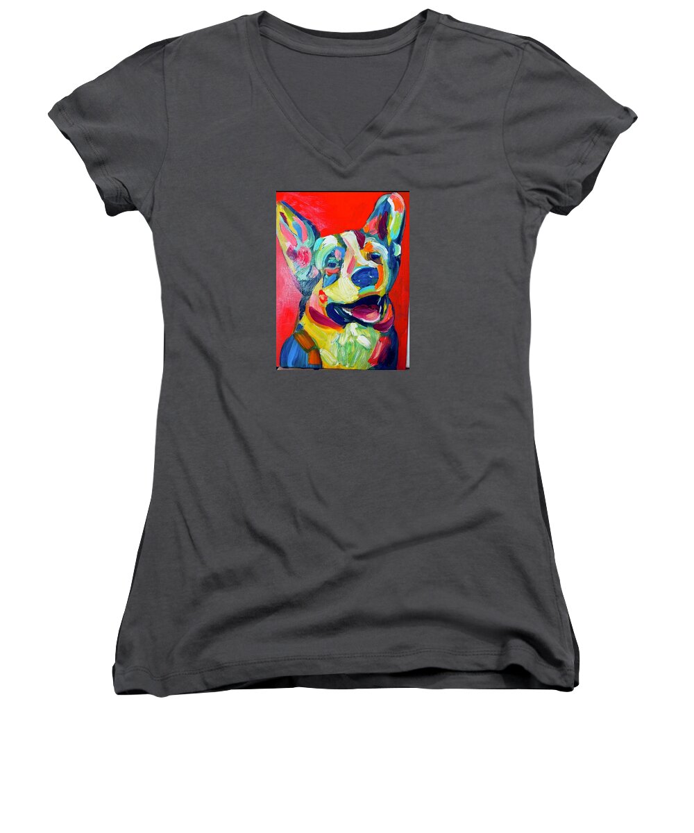 Corgi - Women's V-Neck