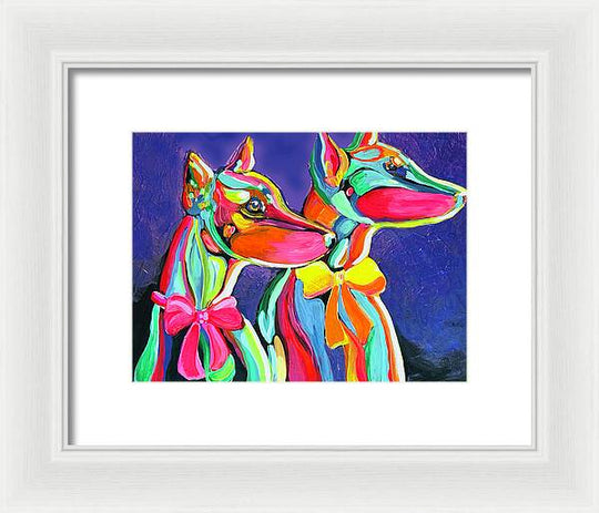 Daisy and Duke - Framed Print