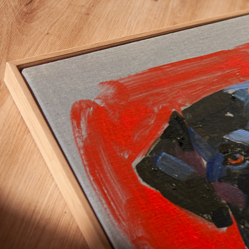 Original Artwork - Black Lab "Blackie" by Gene Dillard