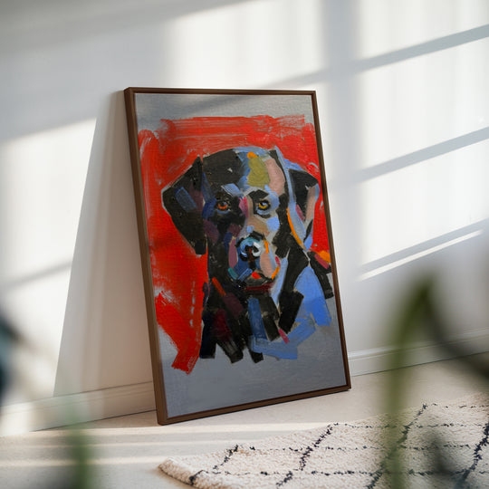Original Artwork - Black Lab "Blackie" by Gene Dillard