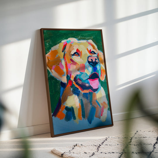 Original Artwork - Yellow Lab "Young Yellow" by Gene Dillard