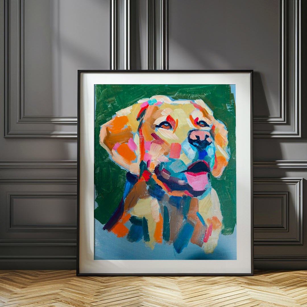 Original Artwork - Yellow Lab "Young Yellow" by Gene Dillard