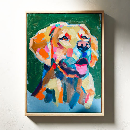 Original Artwork - Yellow Lab "Young Yellow" by Gene Dillard