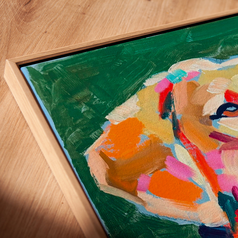 Original Artwork - Yellow Lab "Young Yellow" by Gene Dillard