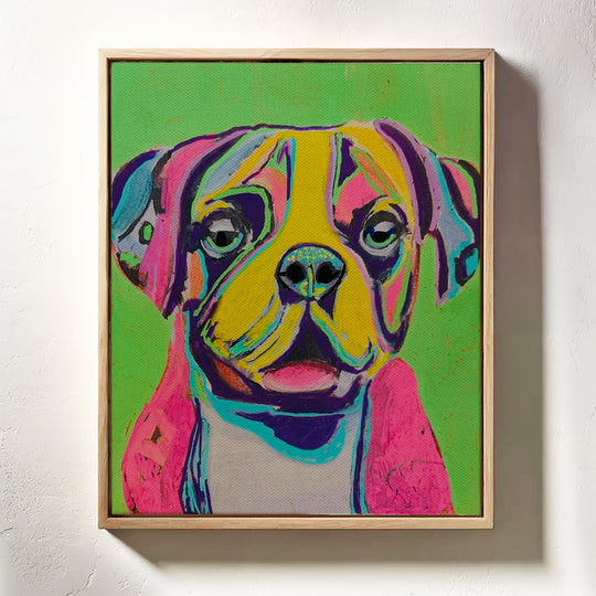 Original Artwork - Boxer Pup "Buster" by Katy Irwin