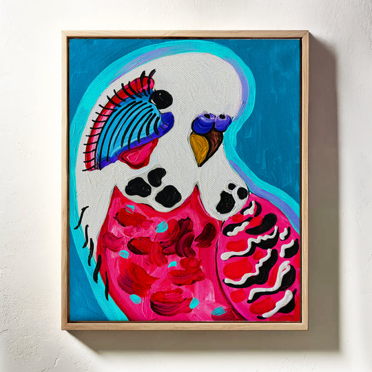 Original Artwork - Parakeet "Frances" by Katy Irwin
