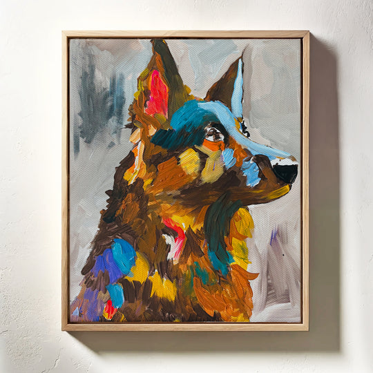 Original Artwork - German Shepherd "Sam" by Katy Irwin