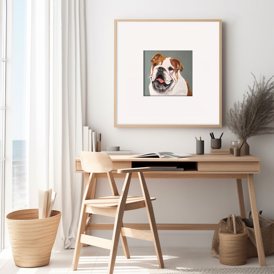 Original Artwork - Bulldog "Hercules" by Lee Lustig