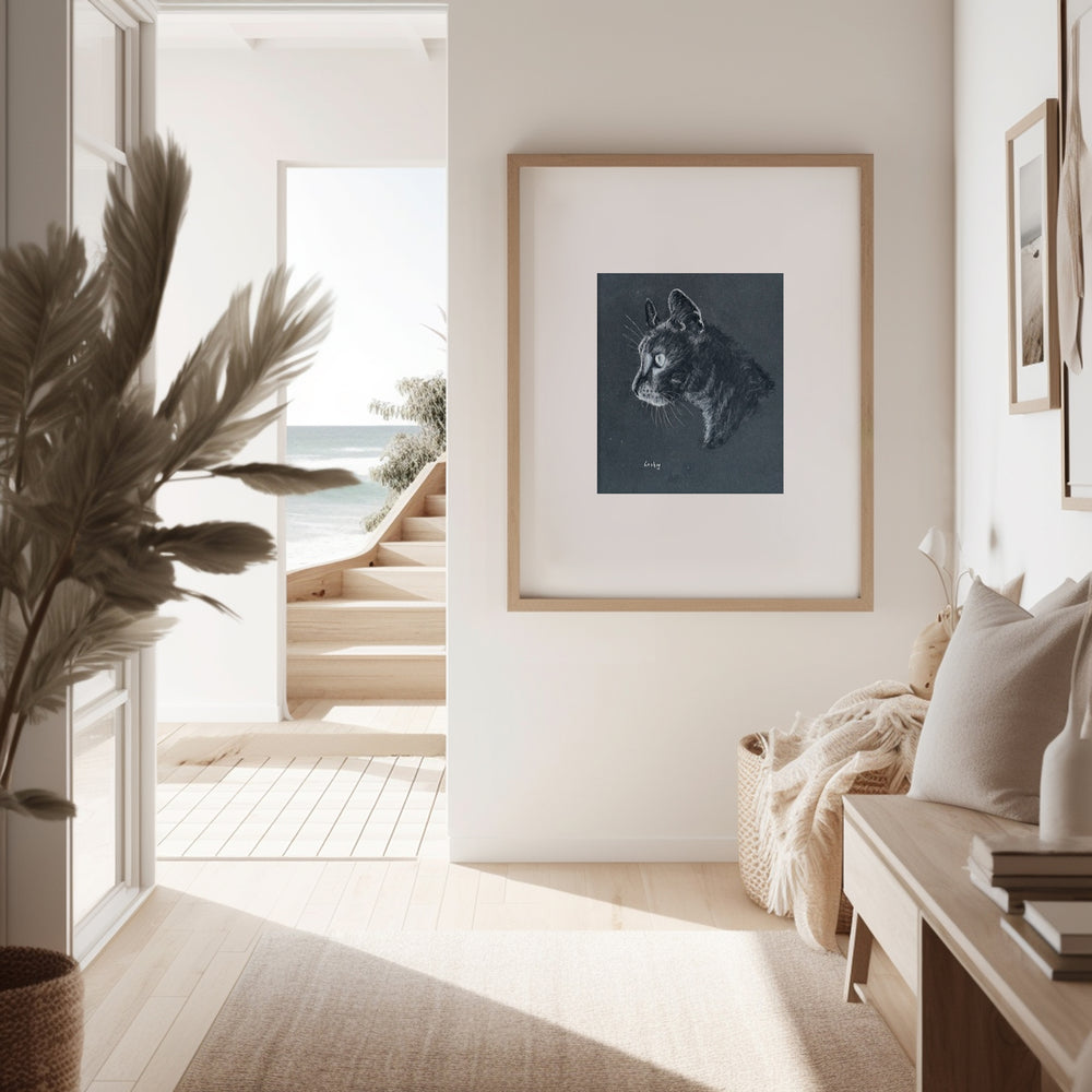 Original Artwork - Cat "Ash" by Lee Lustig