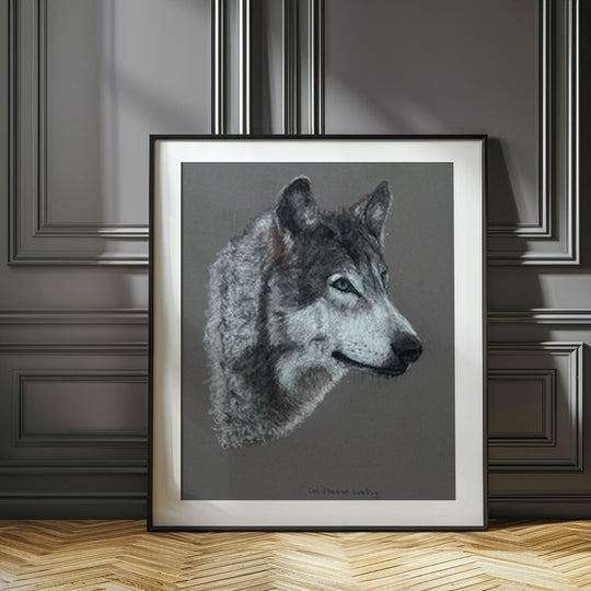 Original Artwork - Wolf "Wolfgang" by Lee Lustig
