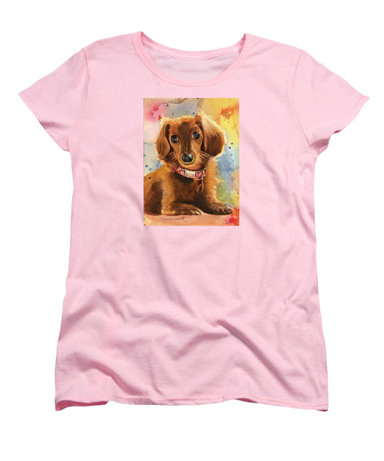 Longhair Dachsund - Women's T-Shirt (Standard Fit)
