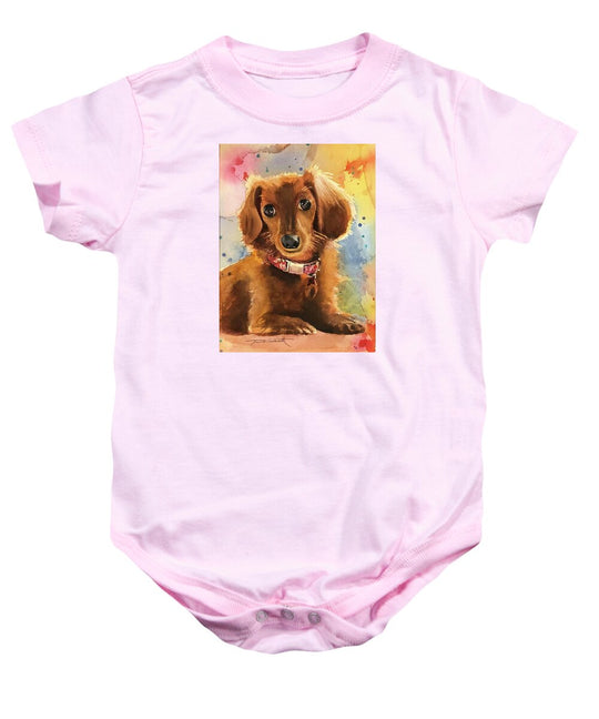 Longhair Dachsund - Baby Onesie