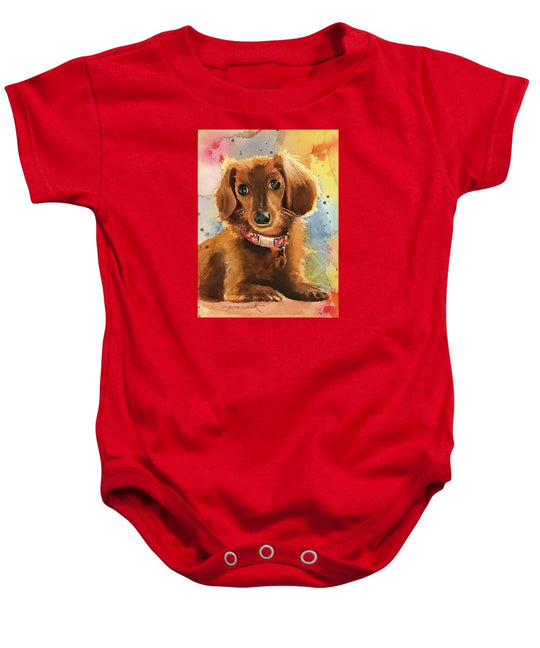 Longhair Dachsund - Baby Onesie