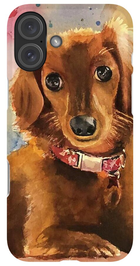 Longhair Dachsund - Phone Case