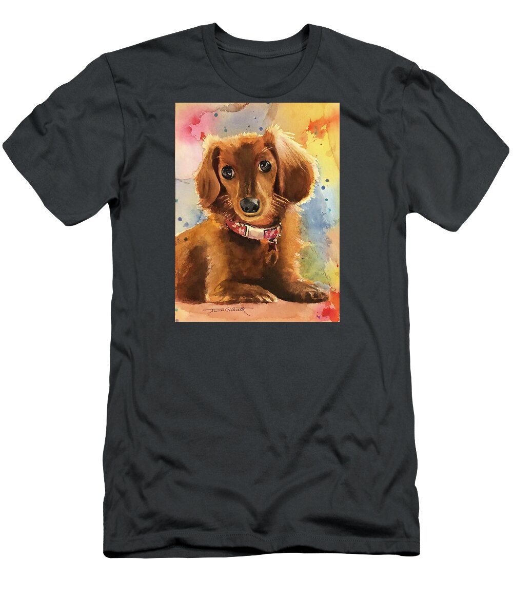 Longhair Dachsund - T-Shirt