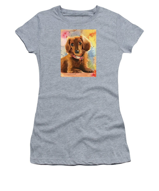 Longhair Dachsund - Women's T-Shirt