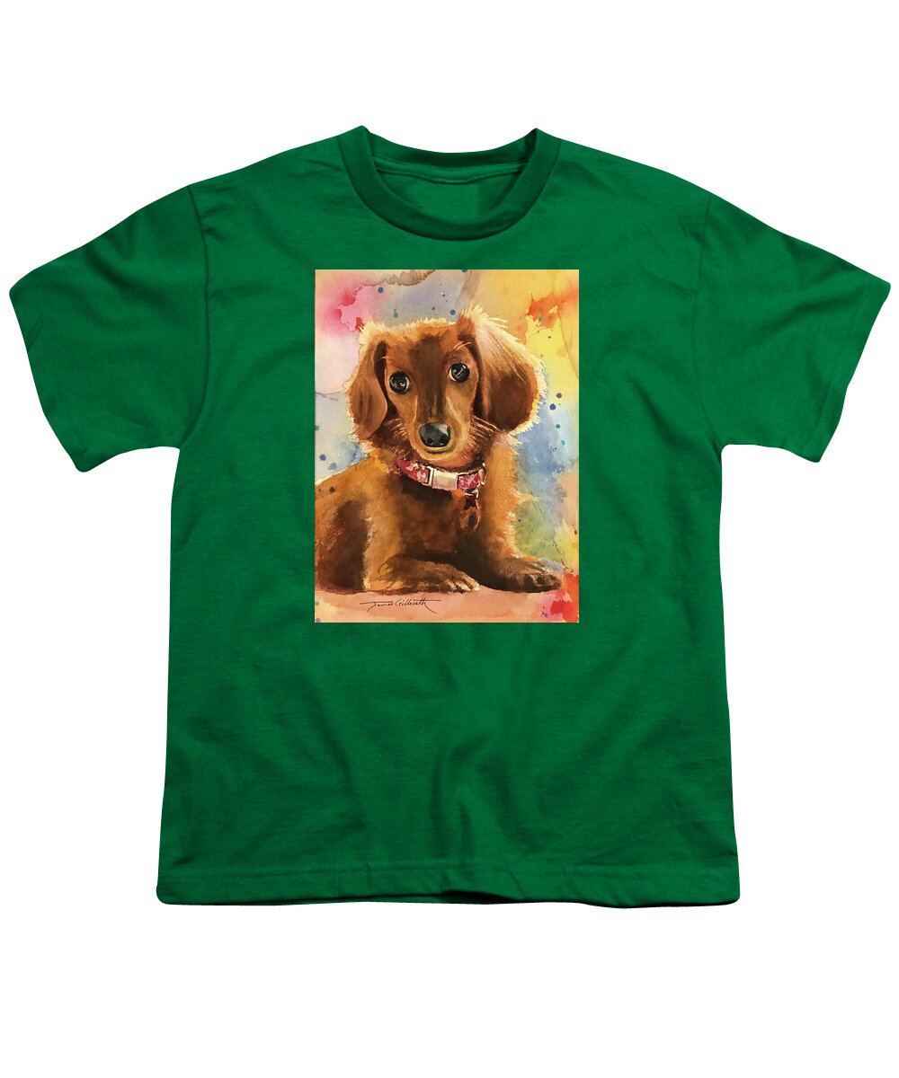 Longhair Dachsund - Youth T-Shirt