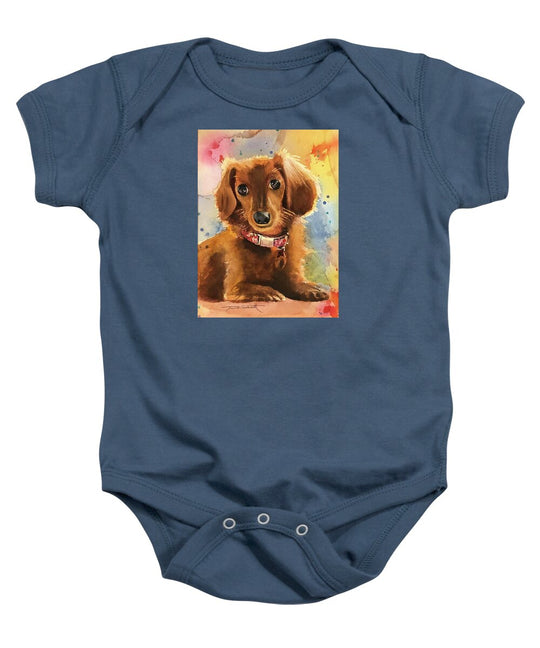Longhair Dachsund - Baby Onesie