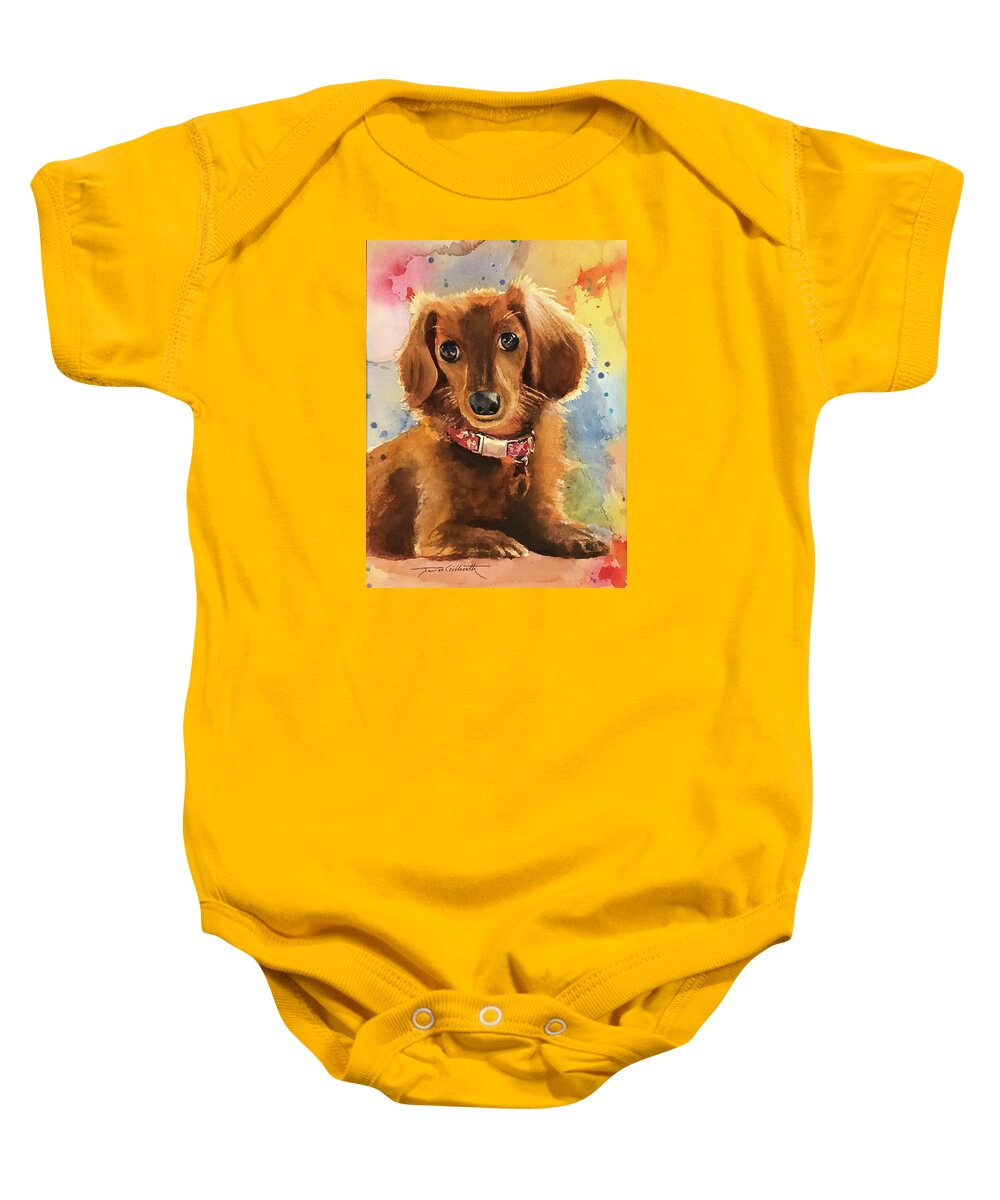 Longhair Dachsund - Baby Onesie