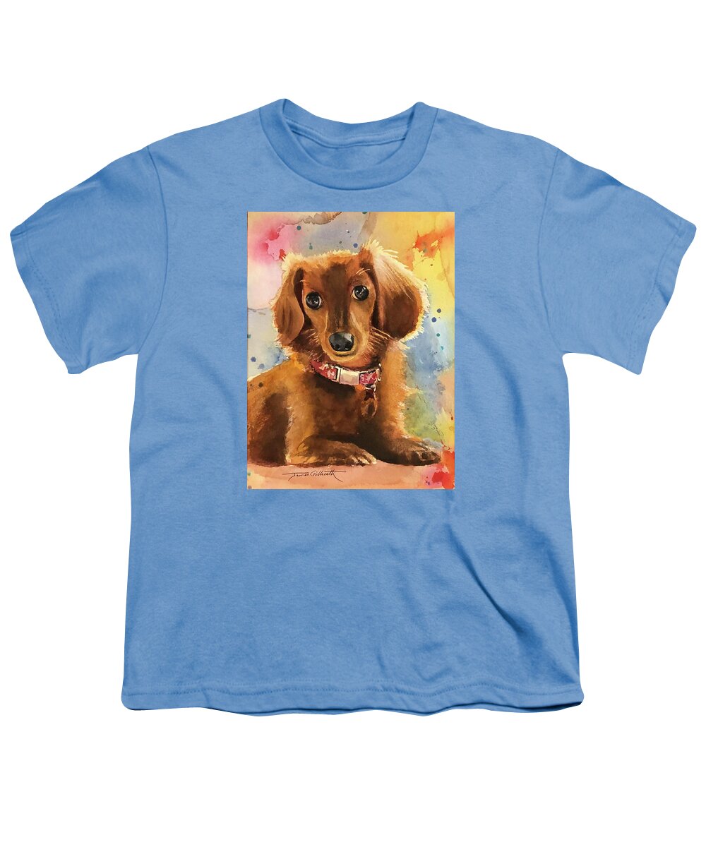 Longhair Dachsund - Youth T-Shirt