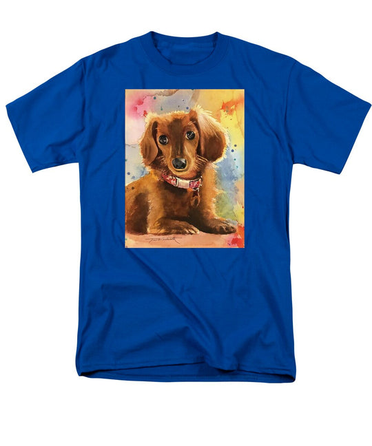 Longhair Dachsund - Men's T-Shirt  (Regular Fit)