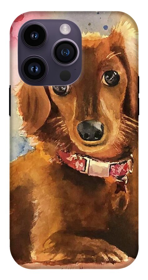 Longhair Dachsund - Phone Case