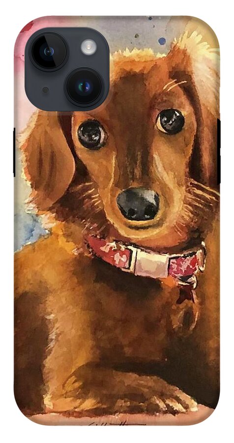 Longhair Dachsund - Phone Case
