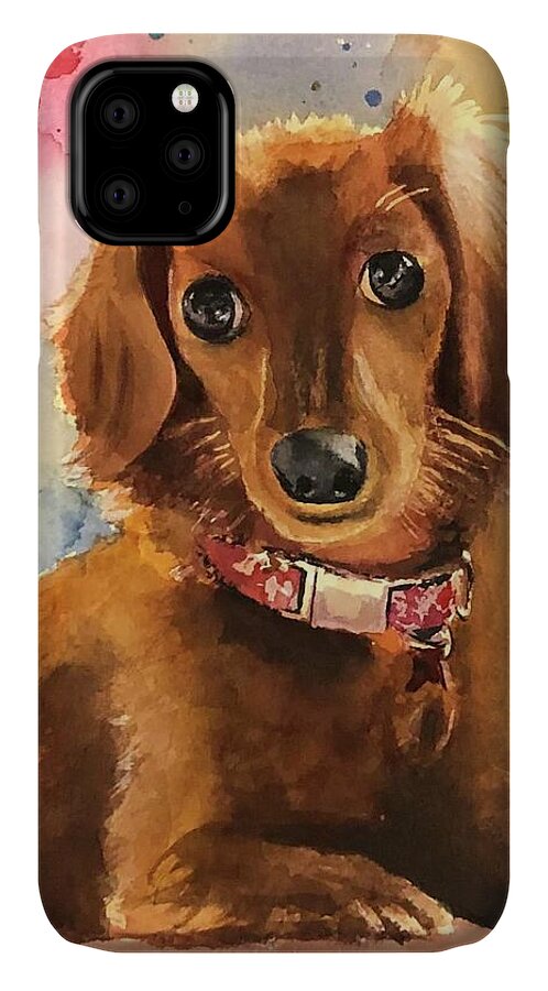 Longhair Dachsund - Phone Case