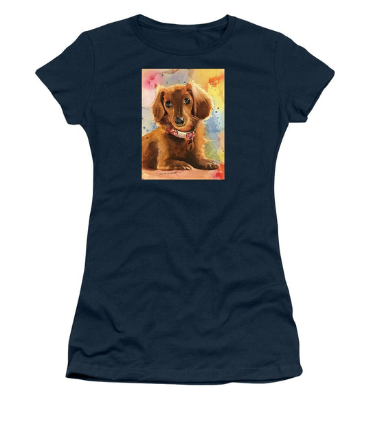 Longhair Dachsund - Women's T-Shirt