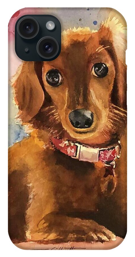 Longhair Dachsund - Phone Case