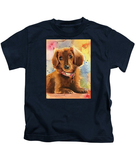 Longhair Dachsund - Kids T-Shirt