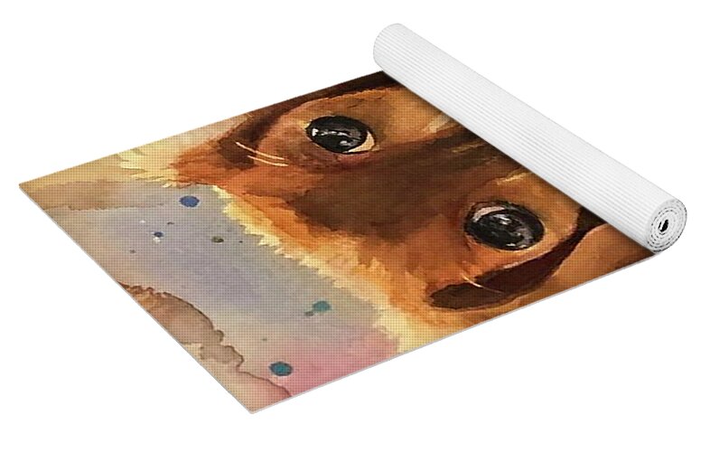 Longhair Dachsund - Yoga Mat