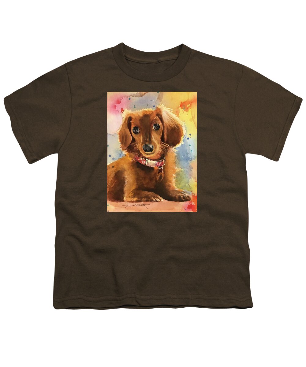 Longhair Dachsund - Youth T-Shirt