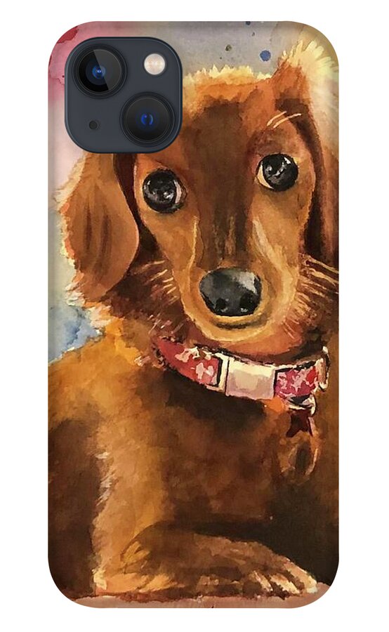 Longhair Dachsund - Phone Case