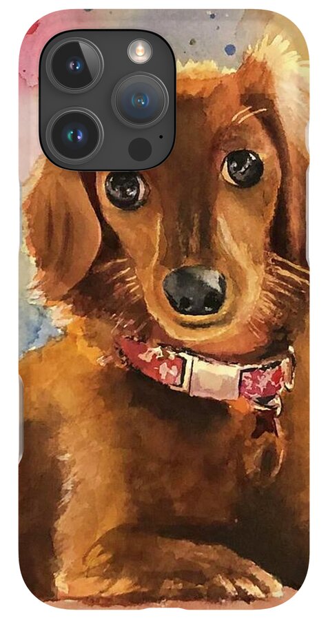 Longhair Dachsund - Phone Case