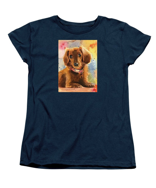 Longhair Dachsund - Women's T-Shirt (Standard Fit)