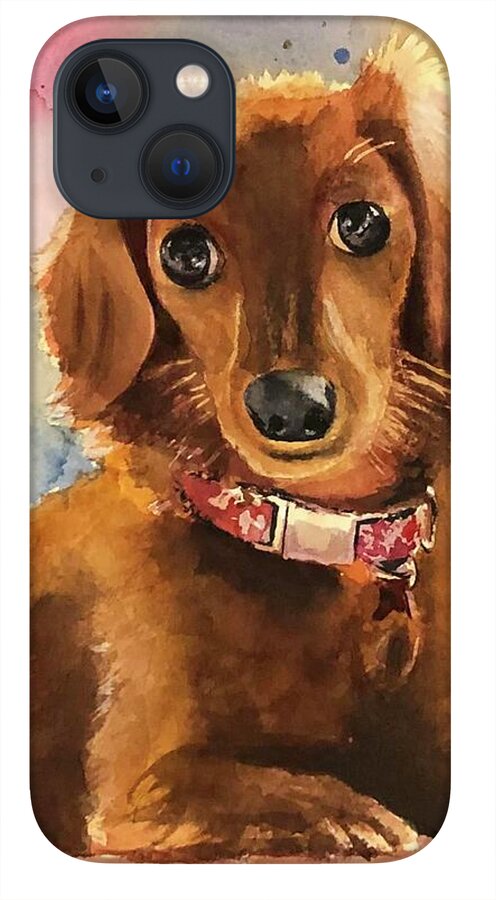 Longhair Dachsund - Phone Case