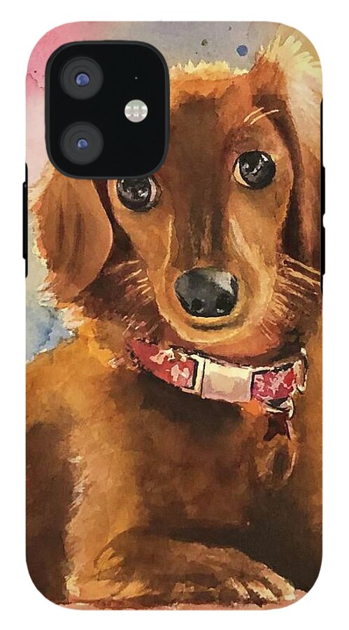 Longhair Dachsund - Phone Case