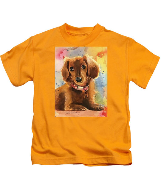 Longhair Dachsund - Kids T-Shirt