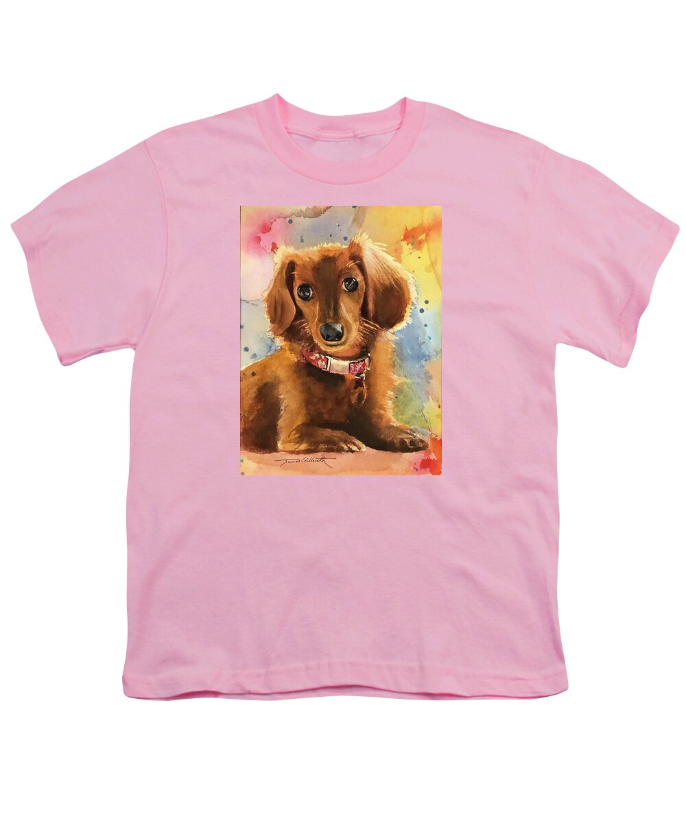 Longhair Dachsund - Youth T-Shirt