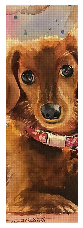 Longhair Dachsund - Yoga Mat