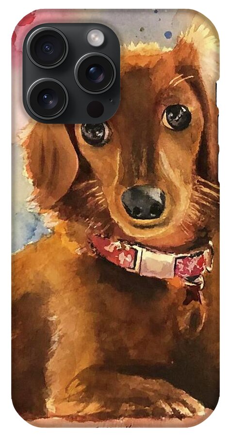 Longhair Dachsund - Phone Case
