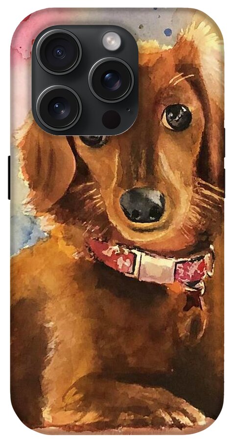 Longhair Dachsund - Phone Case